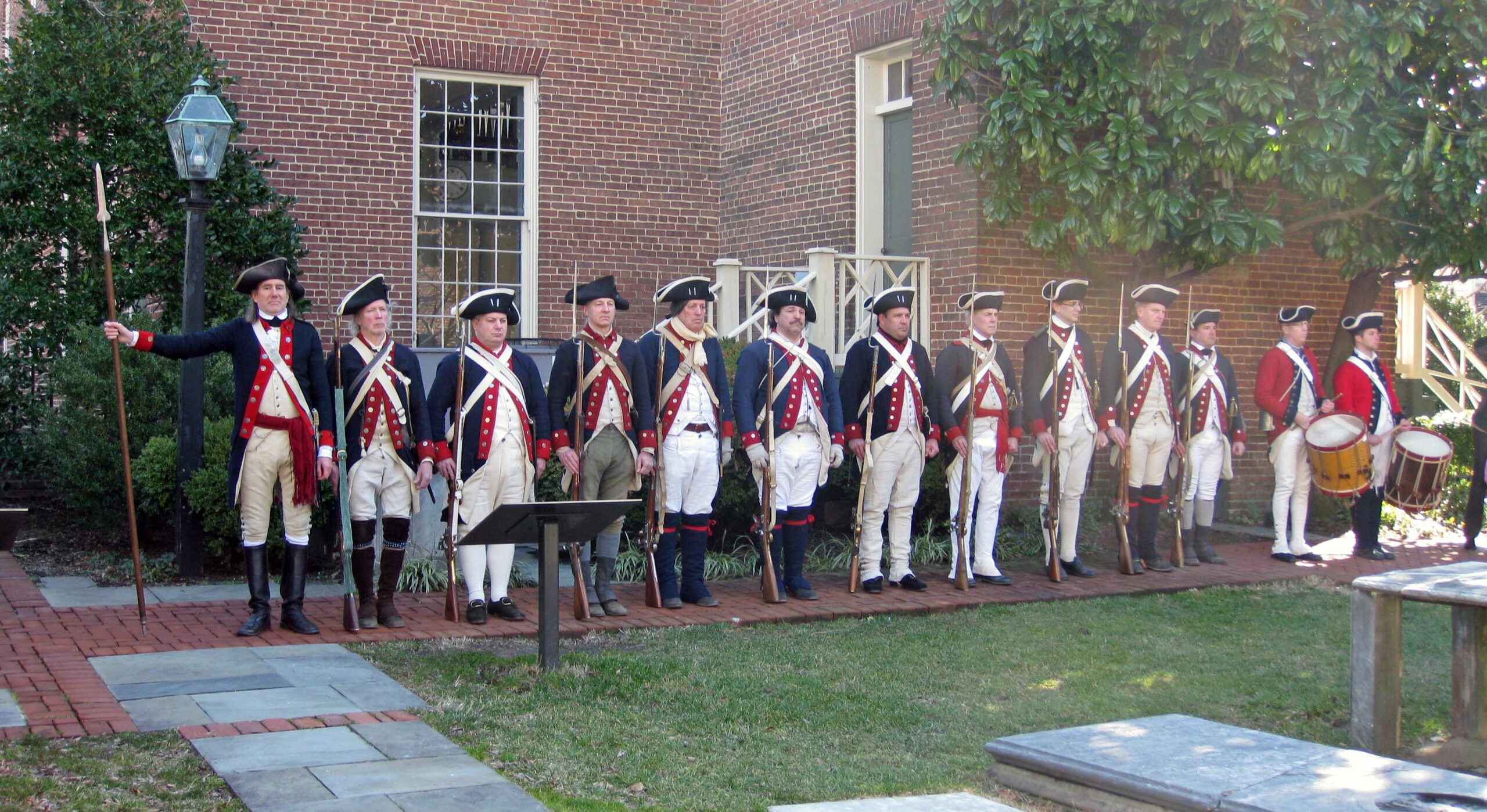 Old Presbyterian Meeting House, Alexandria, Virginia, Tomb of the Unknown Revolutionary War Soldier. Wreath Laying ceremony prior to George Washington's Birthday Parade.